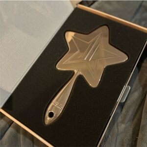Jeffree Star Gold Chrome Star Shaped Hand Mirror With Box